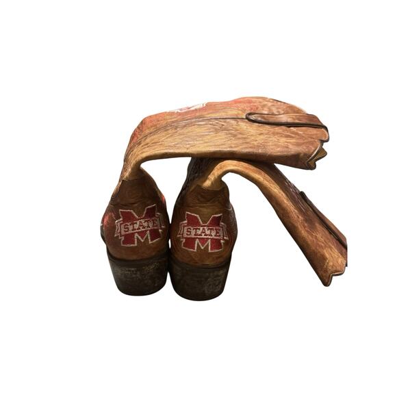 Gameday Size 10B Mississippi State 13” Leather Bootse - Picture 6 of 12